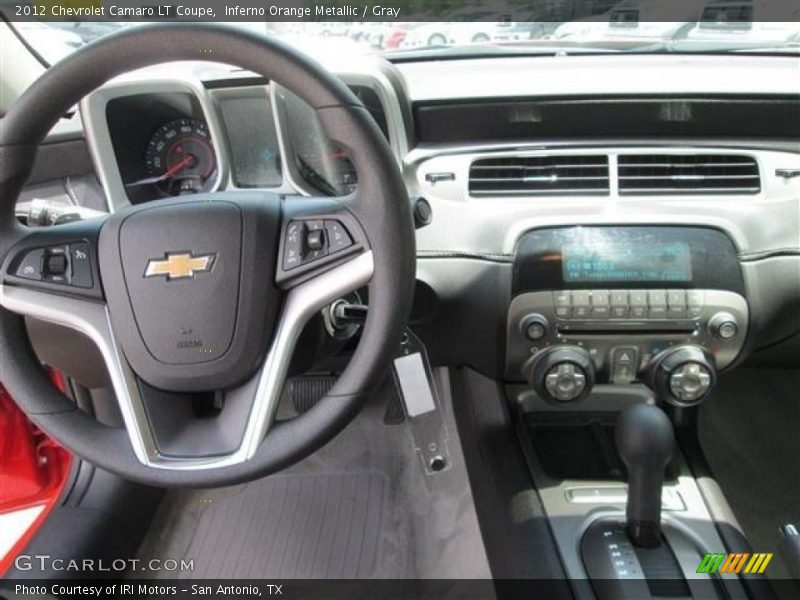 Inferno Orange Metallic / Gray 2012 Chevrolet Camaro LT Coupe