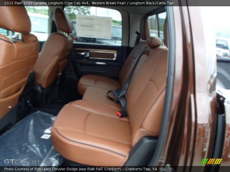 Rear Seat of 2013 1500 Laramie Longhorn Crew Cab 4x4