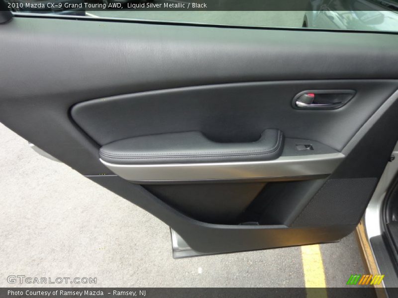 Liquid Silver Metallic / Black 2010 Mazda CX-9 Grand Touring AWD