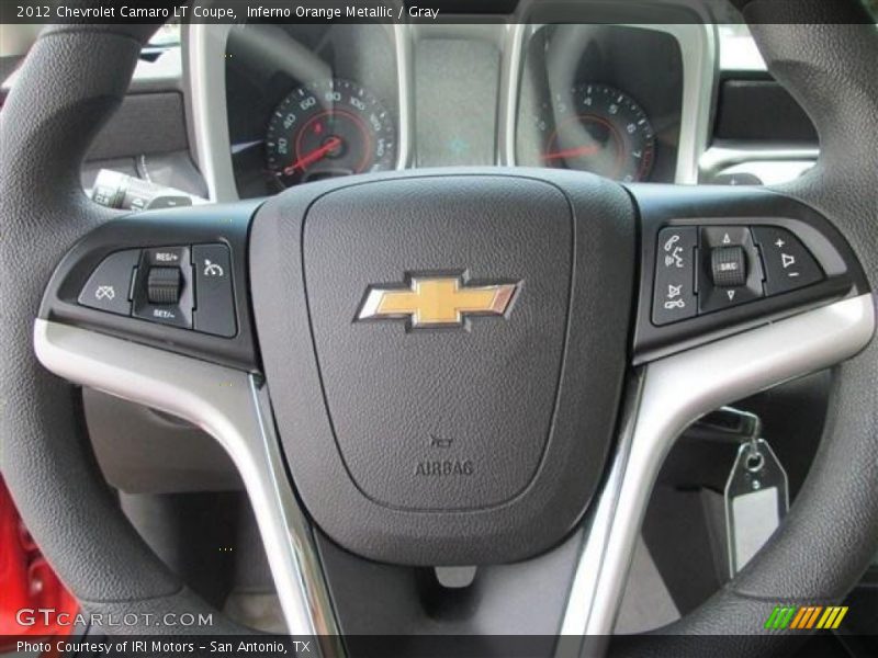 Inferno Orange Metallic / Gray 2012 Chevrolet Camaro LT Coupe
