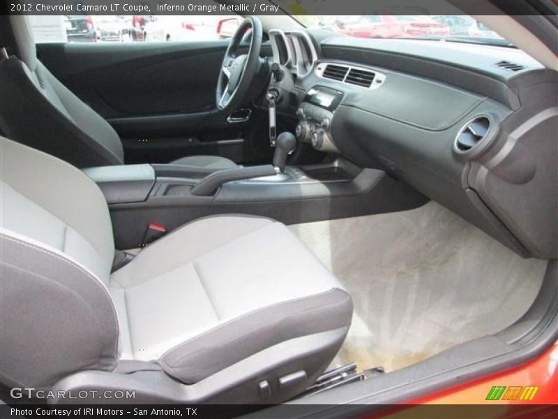 Inferno Orange Metallic / Gray 2012 Chevrolet Camaro LT Coupe