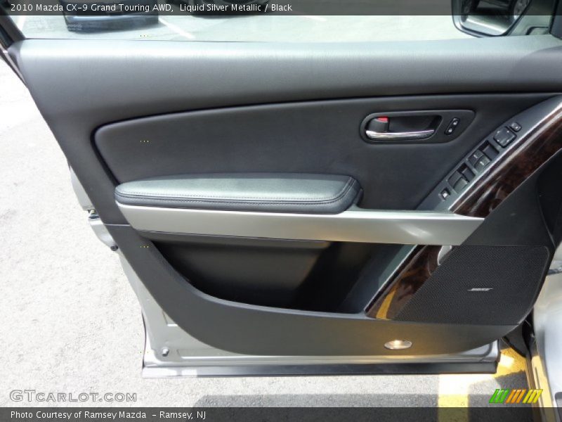 Liquid Silver Metallic / Black 2010 Mazda CX-9 Grand Touring AWD