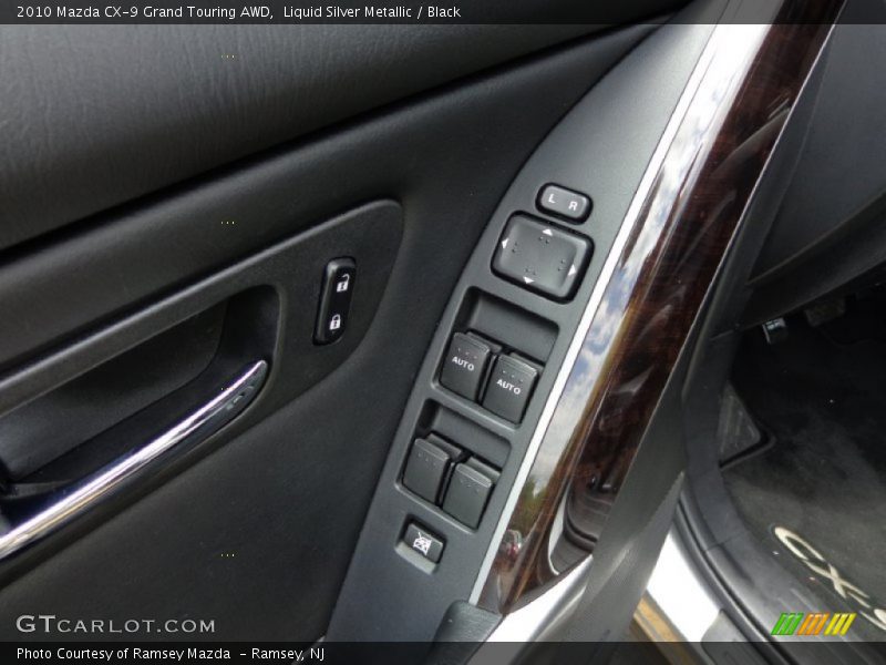 Liquid Silver Metallic / Black 2010 Mazda CX-9 Grand Touring AWD