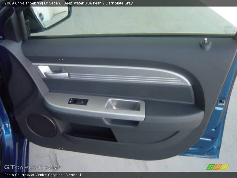 Deep Water Blue Pearl / Dark Slate Gray 2009 Chrysler Sebring LX Sedan