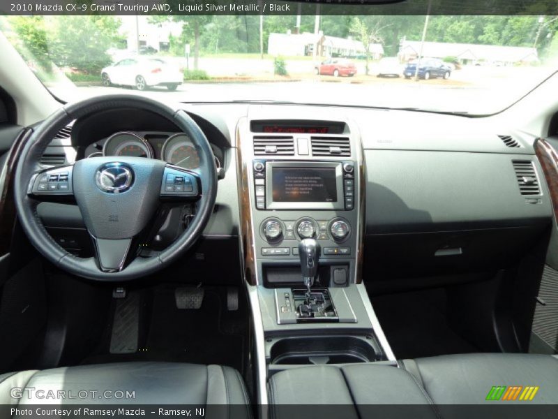 Liquid Silver Metallic / Black 2010 Mazda CX-9 Grand Touring AWD