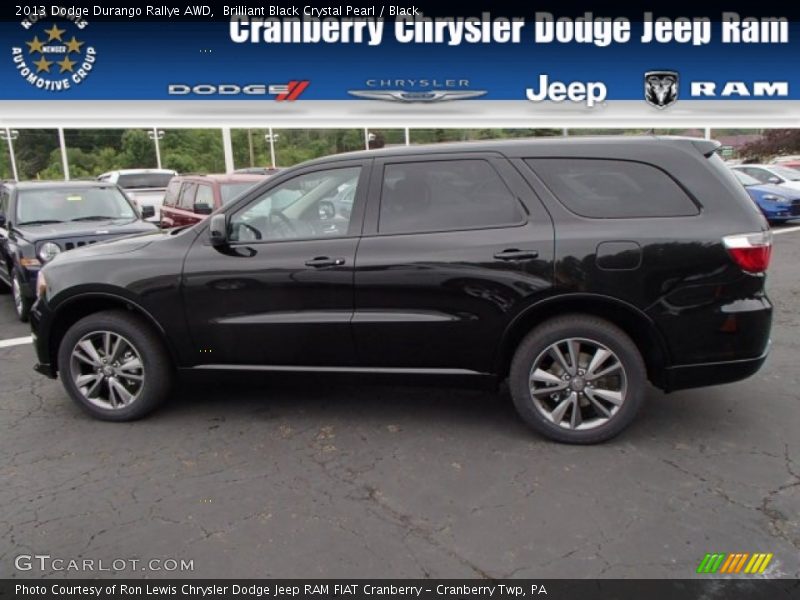 Brilliant Black Crystal Pearl / Black 2013 Dodge Durango Rallye AWD