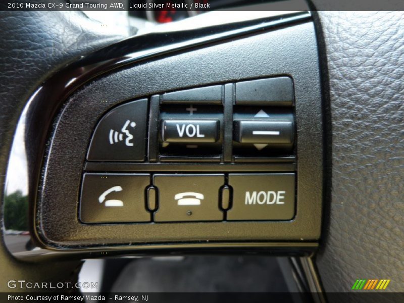 Liquid Silver Metallic / Black 2010 Mazda CX-9 Grand Touring AWD