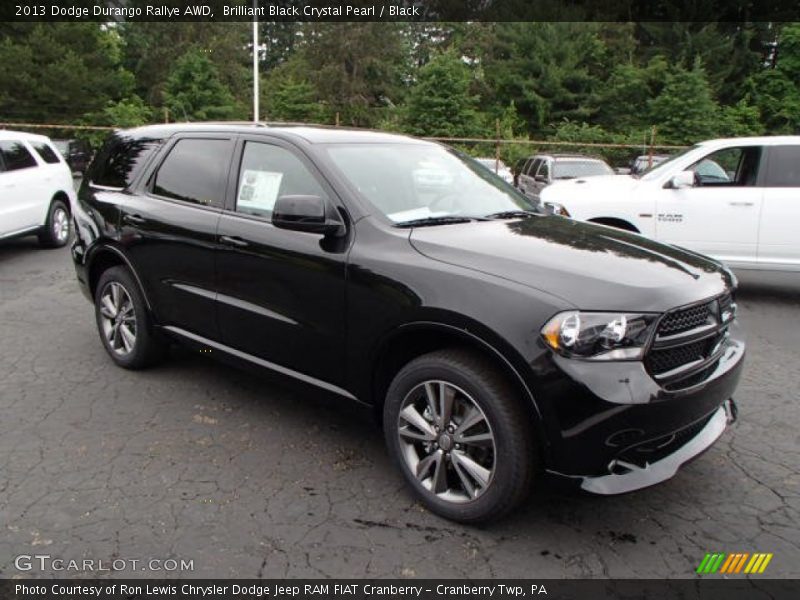 Brilliant Black Crystal Pearl / Black 2013 Dodge Durango Rallye AWD