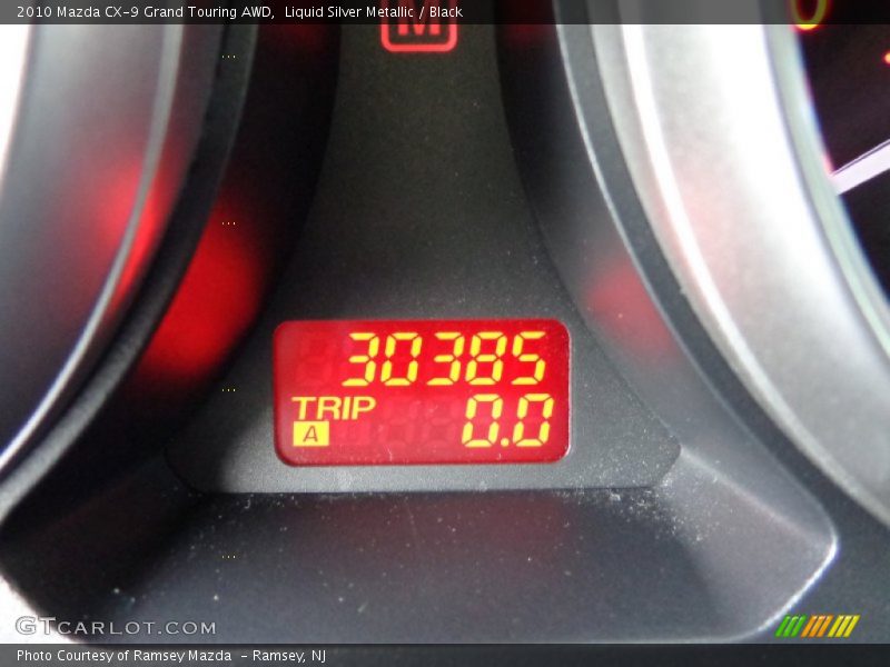 Liquid Silver Metallic / Black 2010 Mazda CX-9 Grand Touring AWD