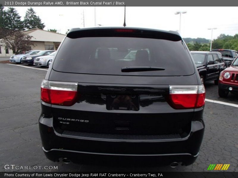 Brilliant Black Crystal Pearl / Black 2013 Dodge Durango Rallye AWD