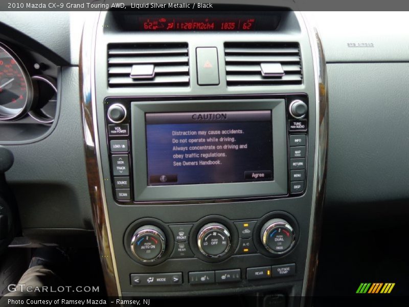 Liquid Silver Metallic / Black 2010 Mazda CX-9 Grand Touring AWD