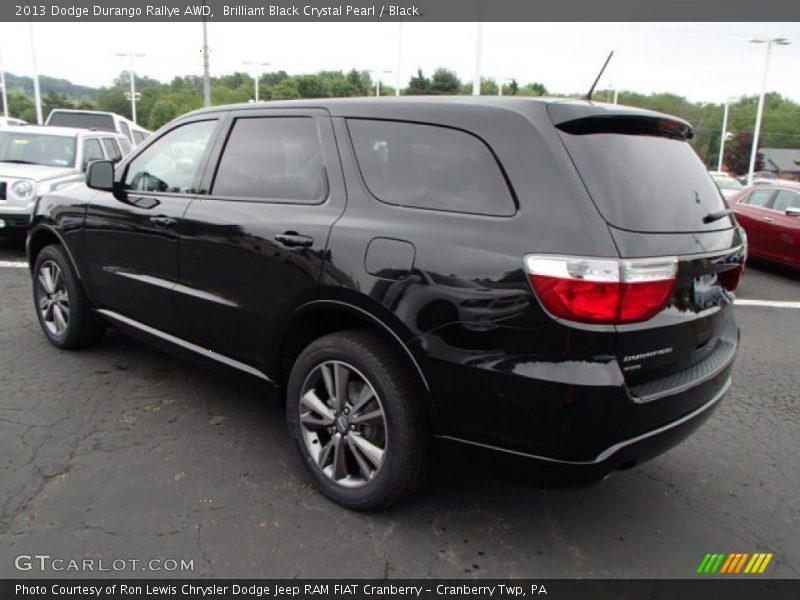 Brilliant Black Crystal Pearl / Black 2013 Dodge Durango Rallye AWD