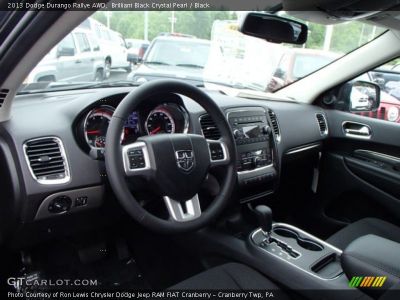 Brilliant Black Crystal Pearl / Black 2013 Dodge Durango Rallye AWD