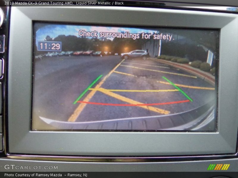 Liquid Silver Metallic / Black 2010 Mazda CX-9 Grand Touring AWD