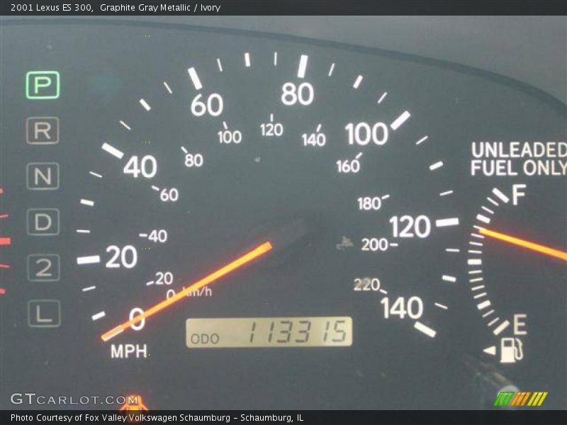 Graphite Gray Metallic / Ivory 2001 Lexus ES 300