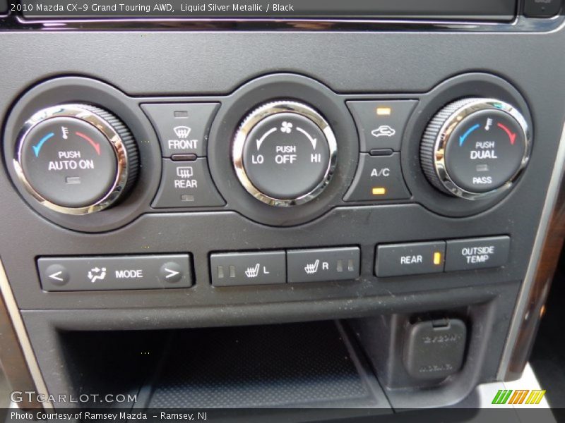 Liquid Silver Metallic / Black 2010 Mazda CX-9 Grand Touring AWD