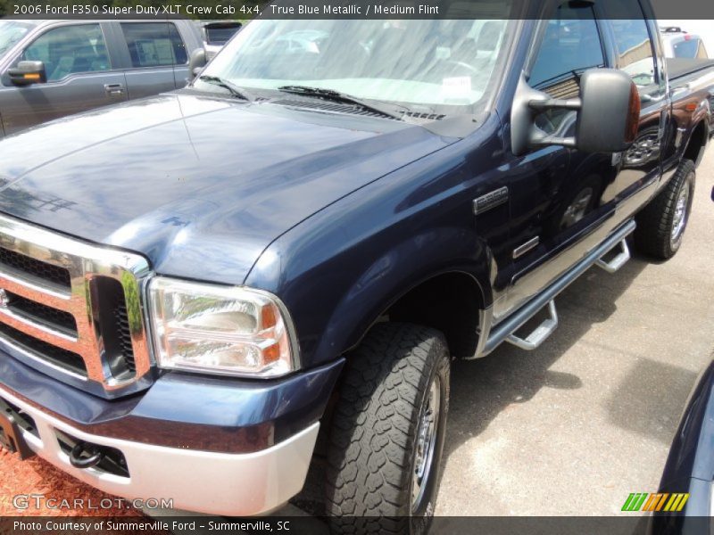 True Blue Metallic / Medium Flint 2006 Ford F350 Super Duty XLT Crew Cab 4x4