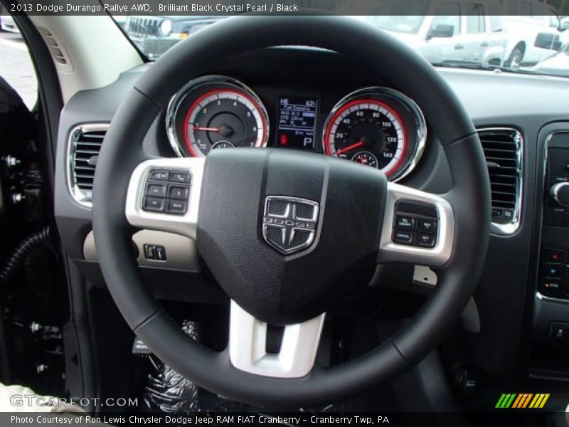 Brilliant Black Crystal Pearl / Black 2013 Dodge Durango Rallye AWD