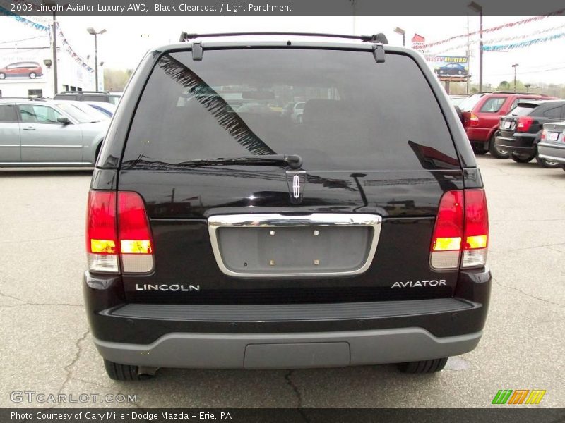 Black Clearcoat / Light Parchment 2003 Lincoln Aviator Luxury AWD