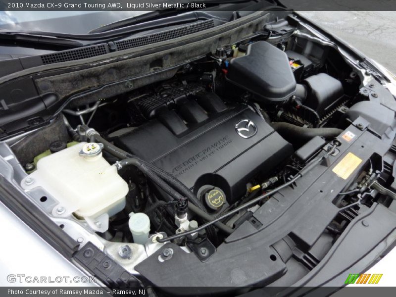 Liquid Silver Metallic / Black 2010 Mazda CX-9 Grand Touring AWD