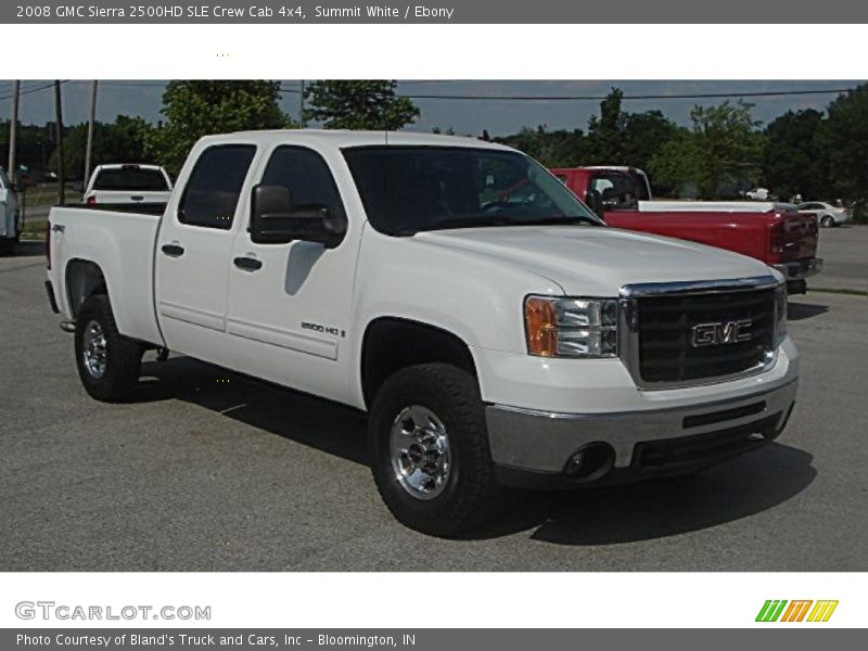 Summit White / Ebony 2008 GMC Sierra 2500HD SLE Crew Cab 4x4