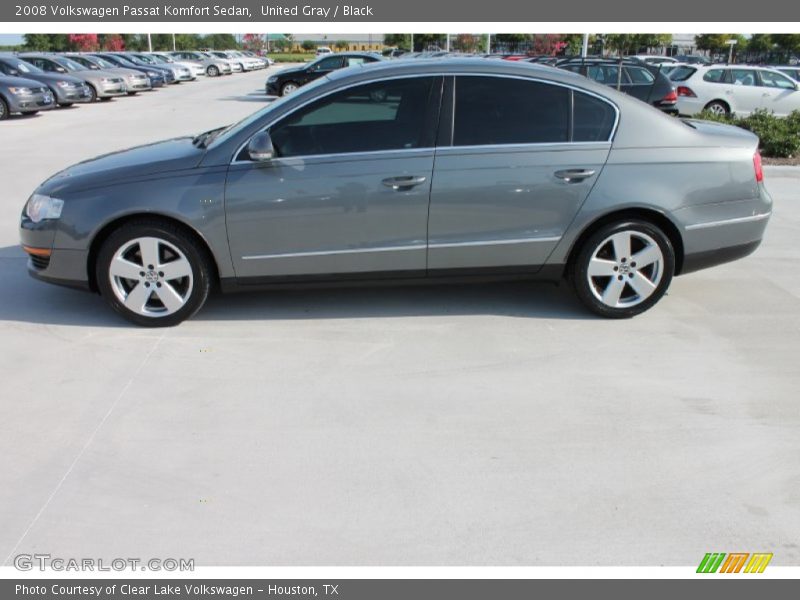 United Gray / Black 2008 Volkswagen Passat Komfort Sedan