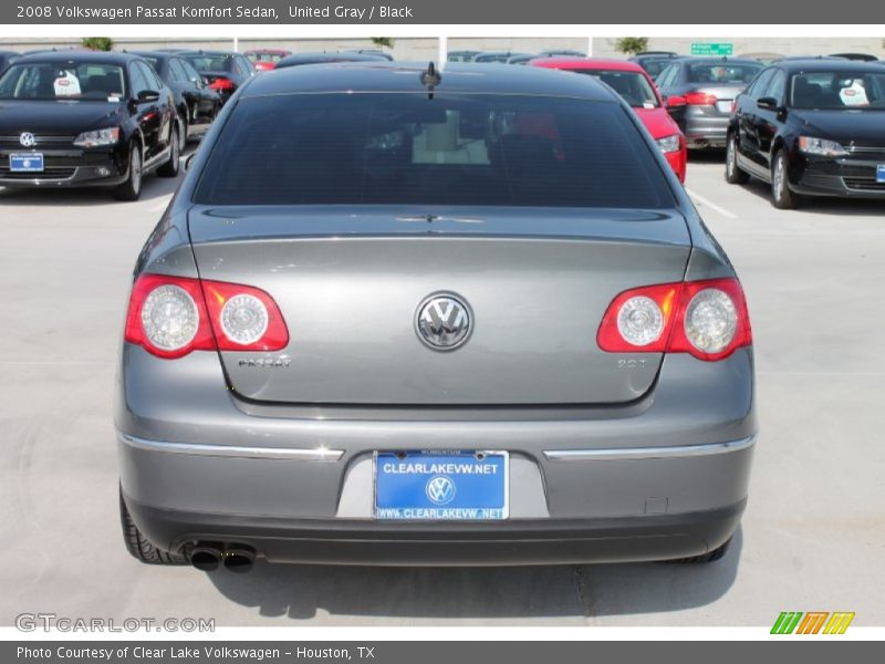 United Gray / Black 2008 Volkswagen Passat Komfort Sedan