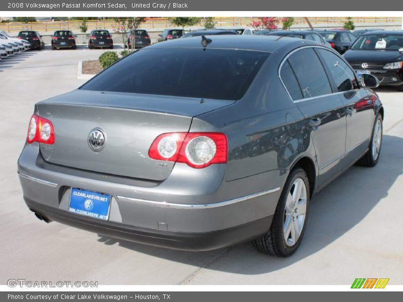 United Gray / Black 2008 Volkswagen Passat Komfort Sedan