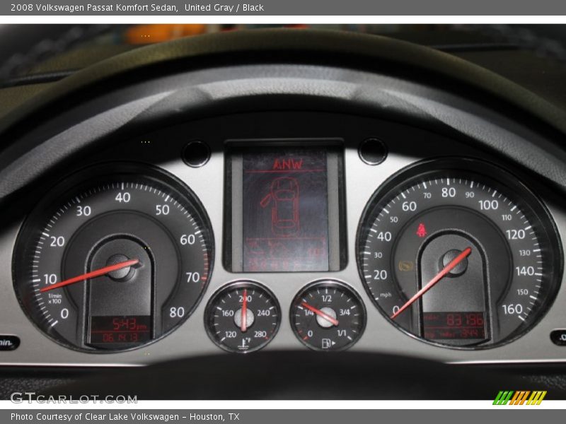 United Gray / Black 2008 Volkswagen Passat Komfort Sedan