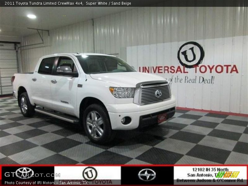 Super White / Sand Beige 2011 Toyota Tundra Limited CrewMax 4x4