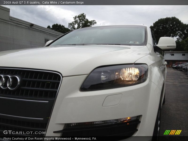 Calla White / Cardamom Beige 2009 Audi Q7 3.6 quattro