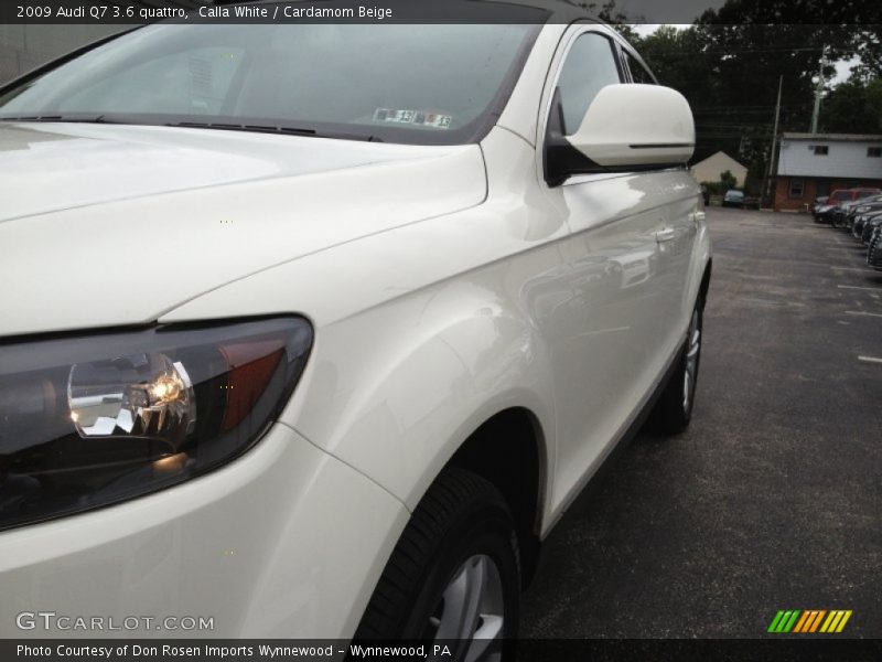 Calla White / Cardamom Beige 2009 Audi Q7 3.6 quattro