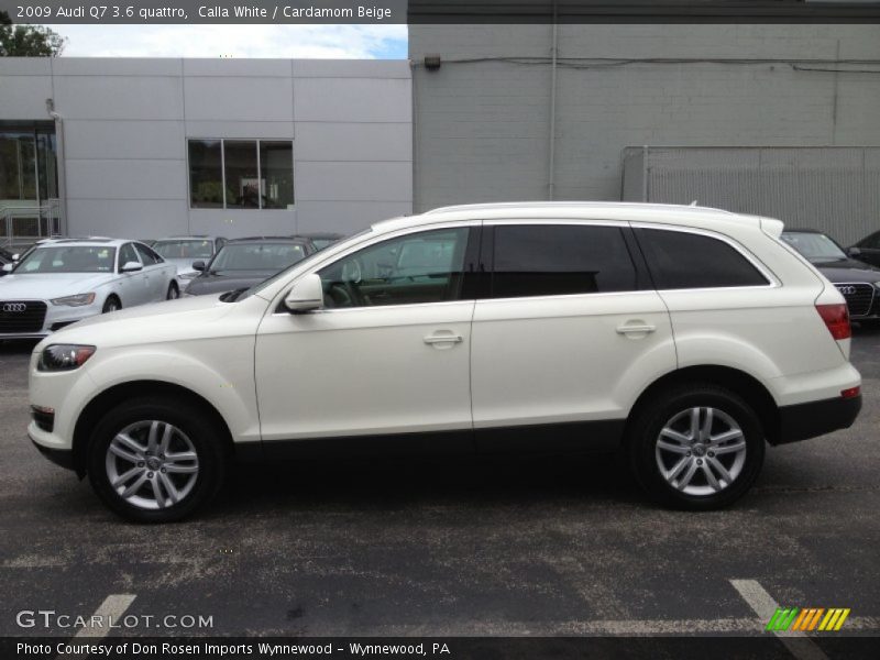 Calla White / Cardamom Beige 2009 Audi Q7 3.6 quattro