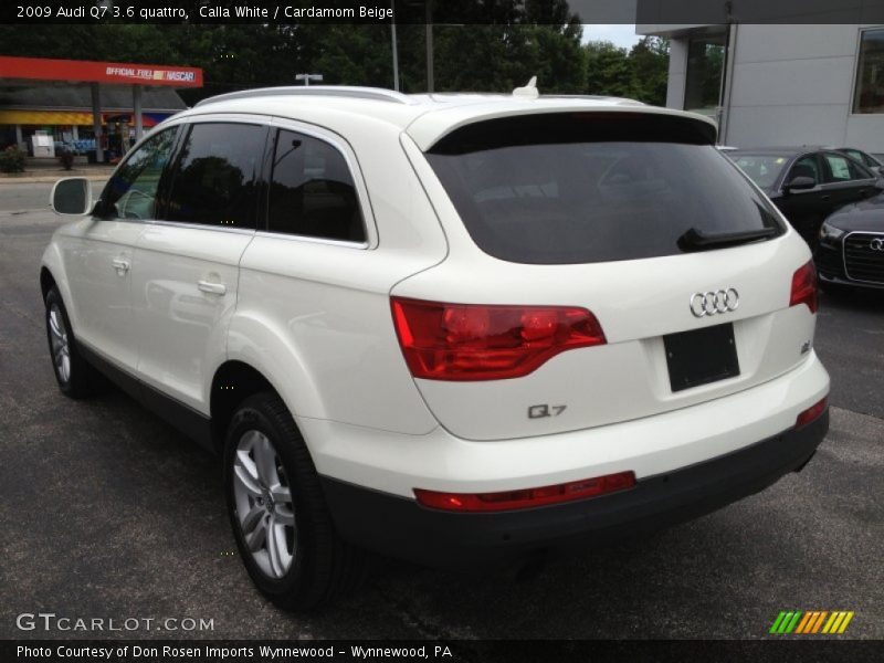 Calla White / Cardamom Beige 2009 Audi Q7 3.6 quattro