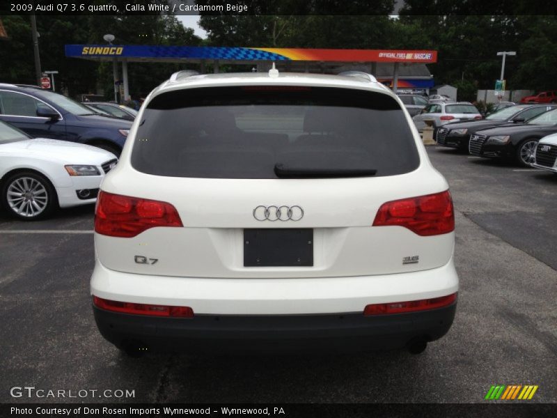 Calla White / Cardamom Beige 2009 Audi Q7 3.6 quattro