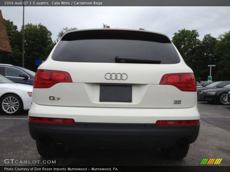 Calla White / Cardamom Beige 2009 Audi Q7 3.6 quattro