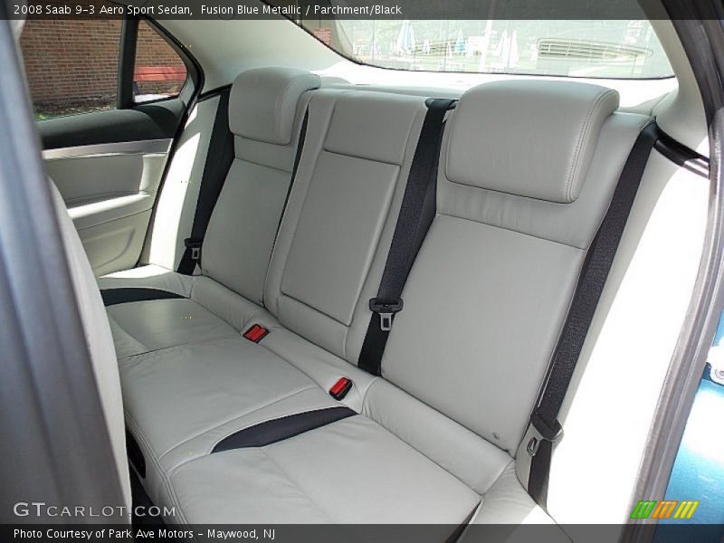 Fusion Blue Metallic / Parchment/Black 2008 Saab 9-3 Aero Sport Sedan