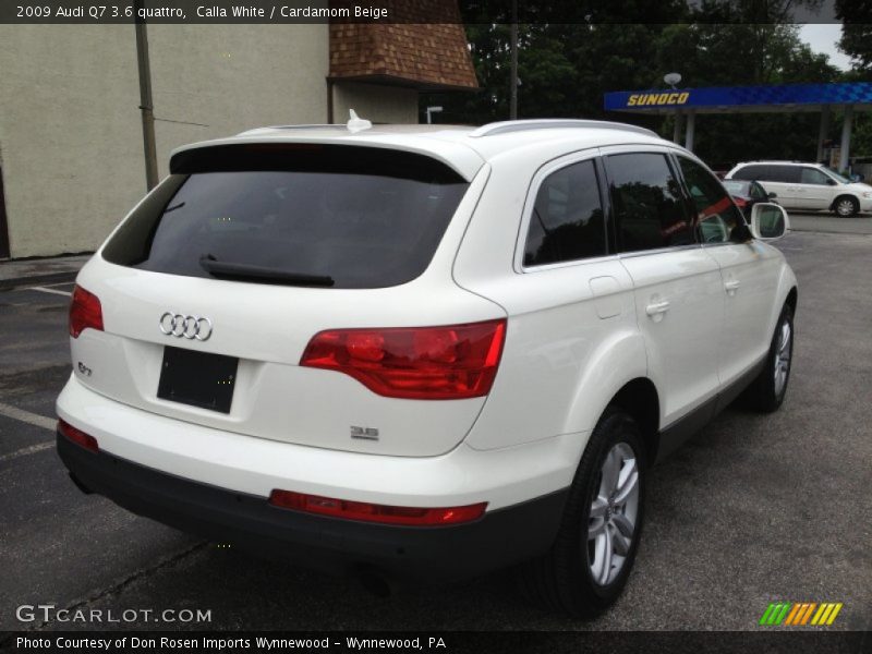 Calla White / Cardamom Beige 2009 Audi Q7 3.6 quattro