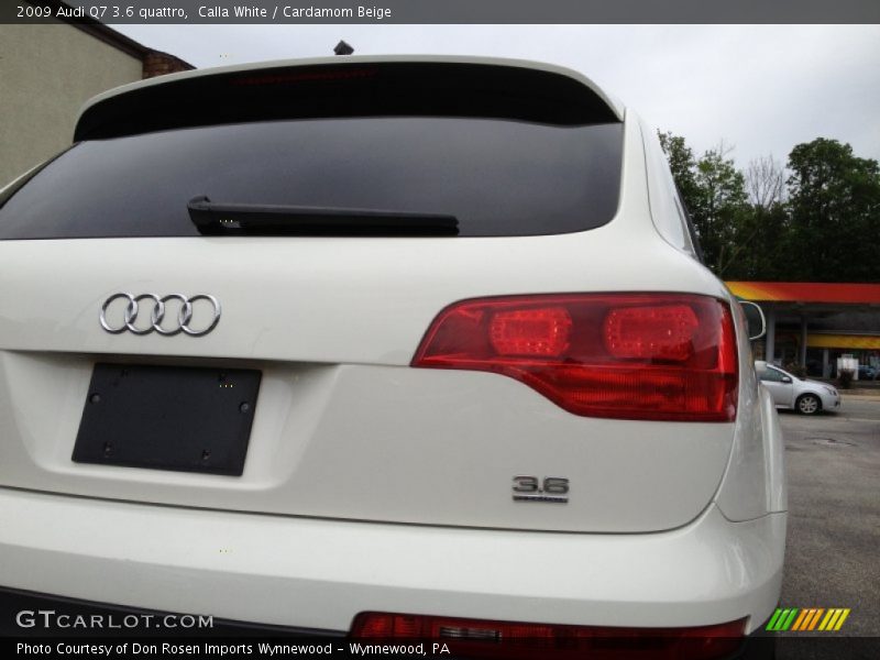 Calla White / Cardamom Beige 2009 Audi Q7 3.6 quattro
