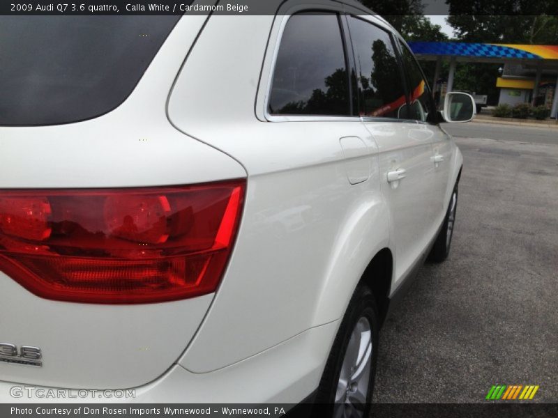 Calla White / Cardamom Beige 2009 Audi Q7 3.6 quattro