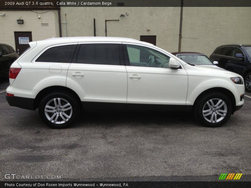 Calla White / Cardamom Beige 2009 Audi Q7 3.6 quattro