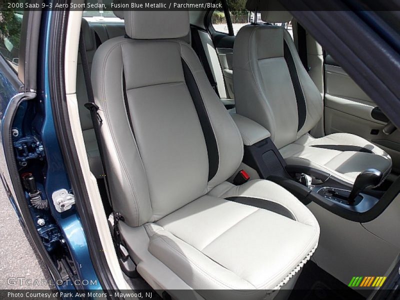 Fusion Blue Metallic / Parchment/Black 2008 Saab 9-3 Aero Sport Sedan