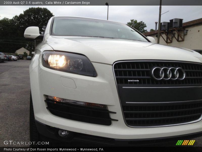 Calla White / Cardamom Beige 2009 Audi Q7 3.6 quattro