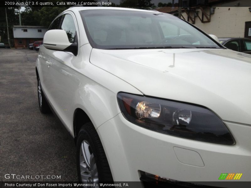 Calla White / Cardamom Beige 2009 Audi Q7 3.6 quattro