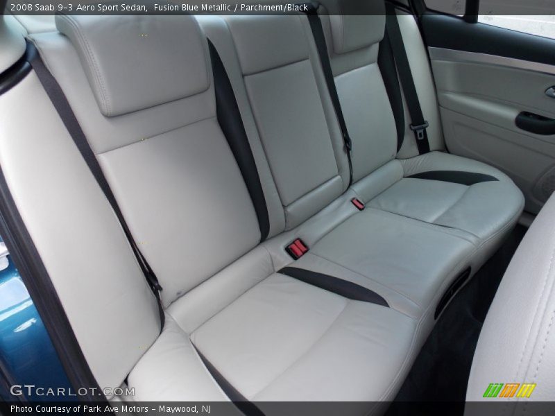 Fusion Blue Metallic / Parchment/Black 2008 Saab 9-3 Aero Sport Sedan