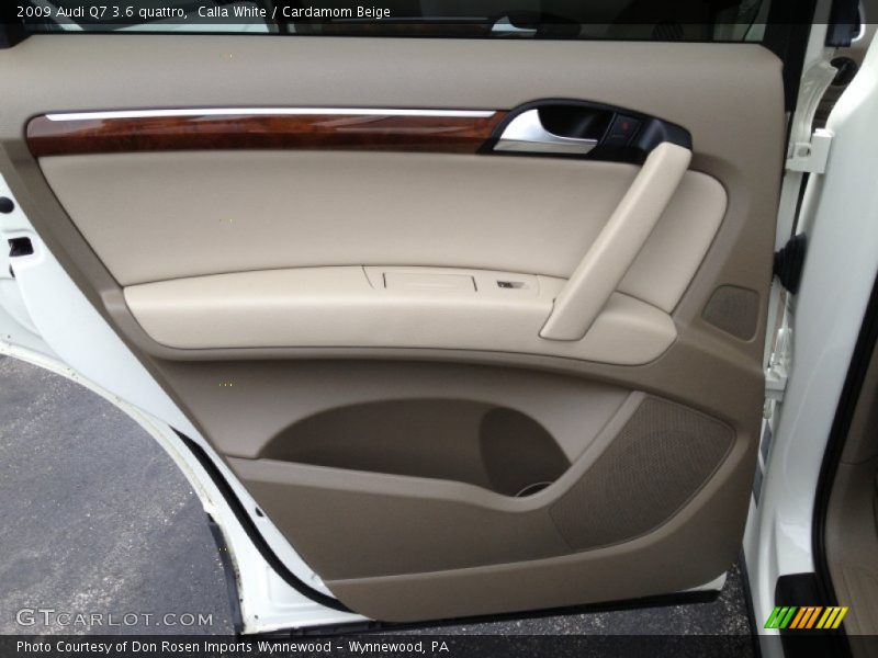 Calla White / Cardamom Beige 2009 Audi Q7 3.6 quattro