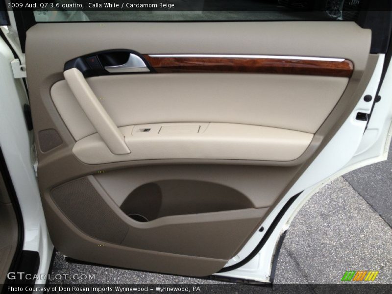 Calla White / Cardamom Beige 2009 Audi Q7 3.6 quattro