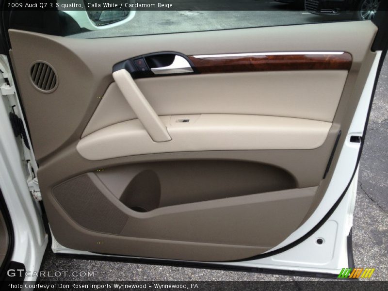Calla White / Cardamom Beige 2009 Audi Q7 3.6 quattro