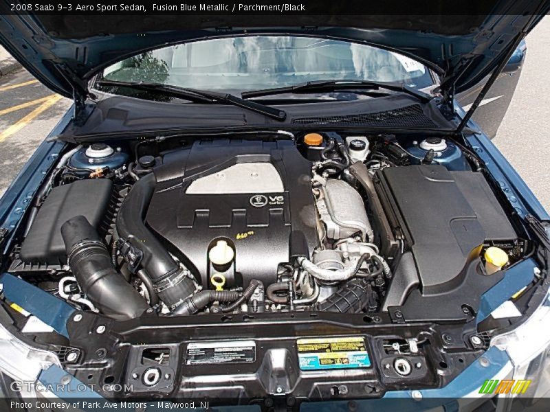 Fusion Blue Metallic / Parchment/Black 2008 Saab 9-3 Aero Sport Sedan