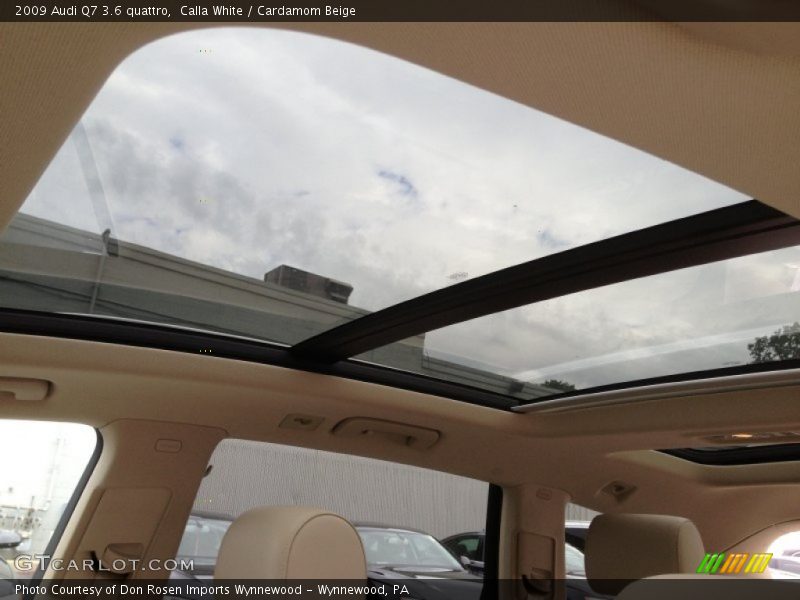 Calla White / Cardamom Beige 2009 Audi Q7 3.6 quattro